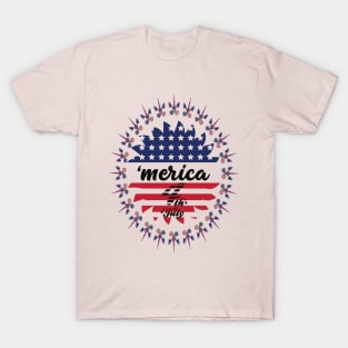 Unicorn America 4th Of July T-Shirt